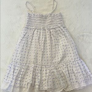 Polo by Ralph Lauren White Smocked Top Dress